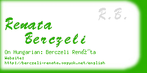 renata berczeli business card